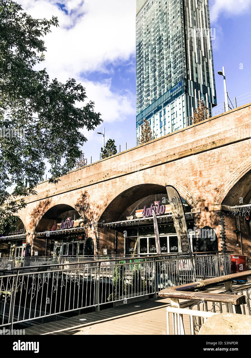 Deansgate Locks, Manchester - Smartphone Captured Stock Image