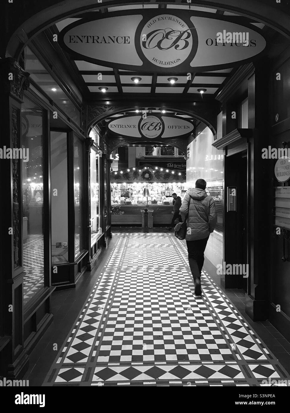 Shopping arcade, King street, Manchester Stock Photo Alamy