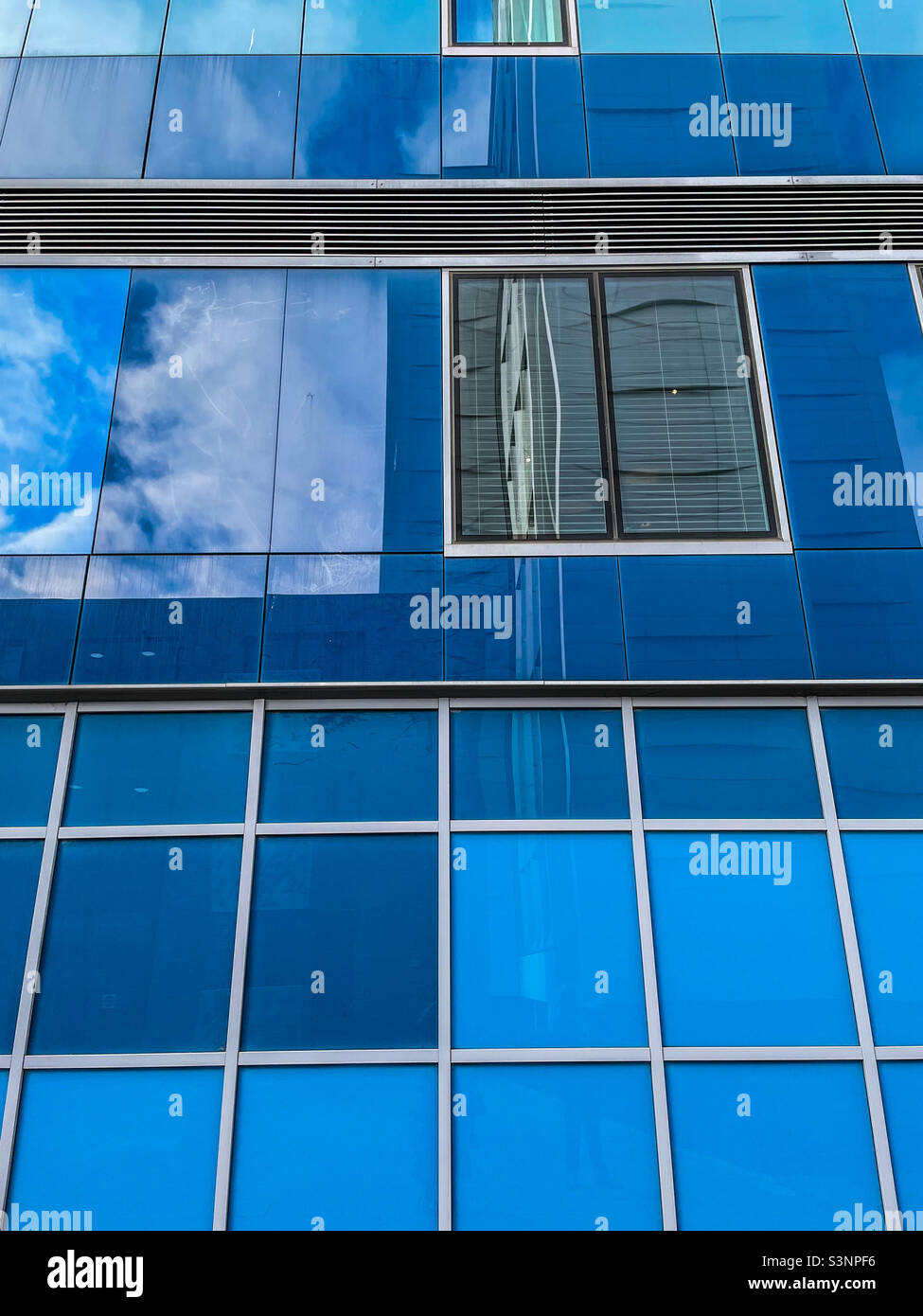 Premier inn, Archway, blue architecture - Smartphone Captured Stock Image