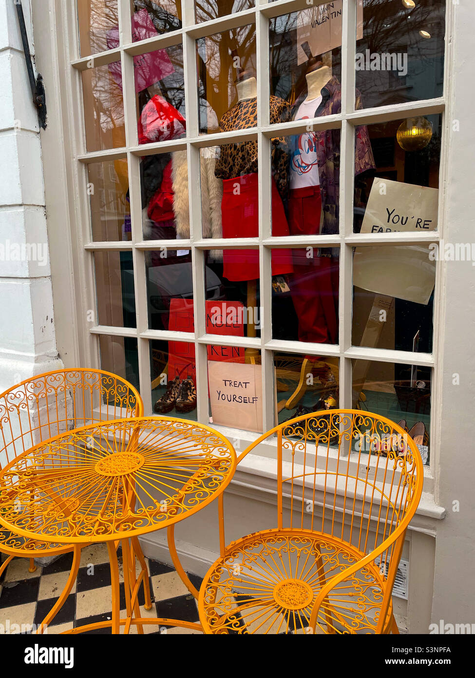 Mary’s Living & Giving shop, Primrose Hill - Smartphone Captured Stock Image