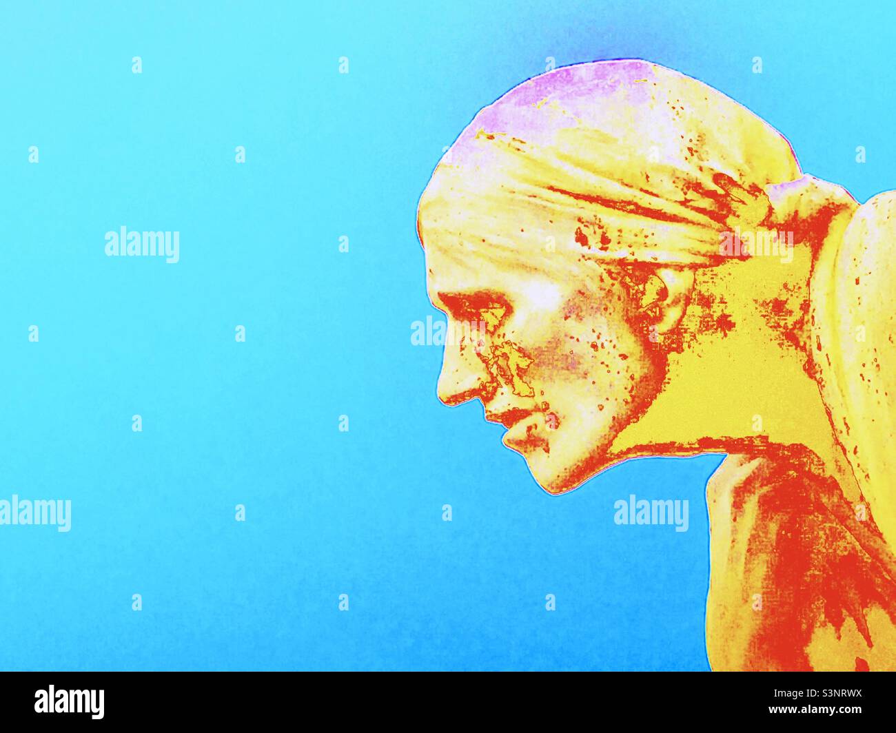 Tears for Ukraine - Smartphone Captured Stock Image