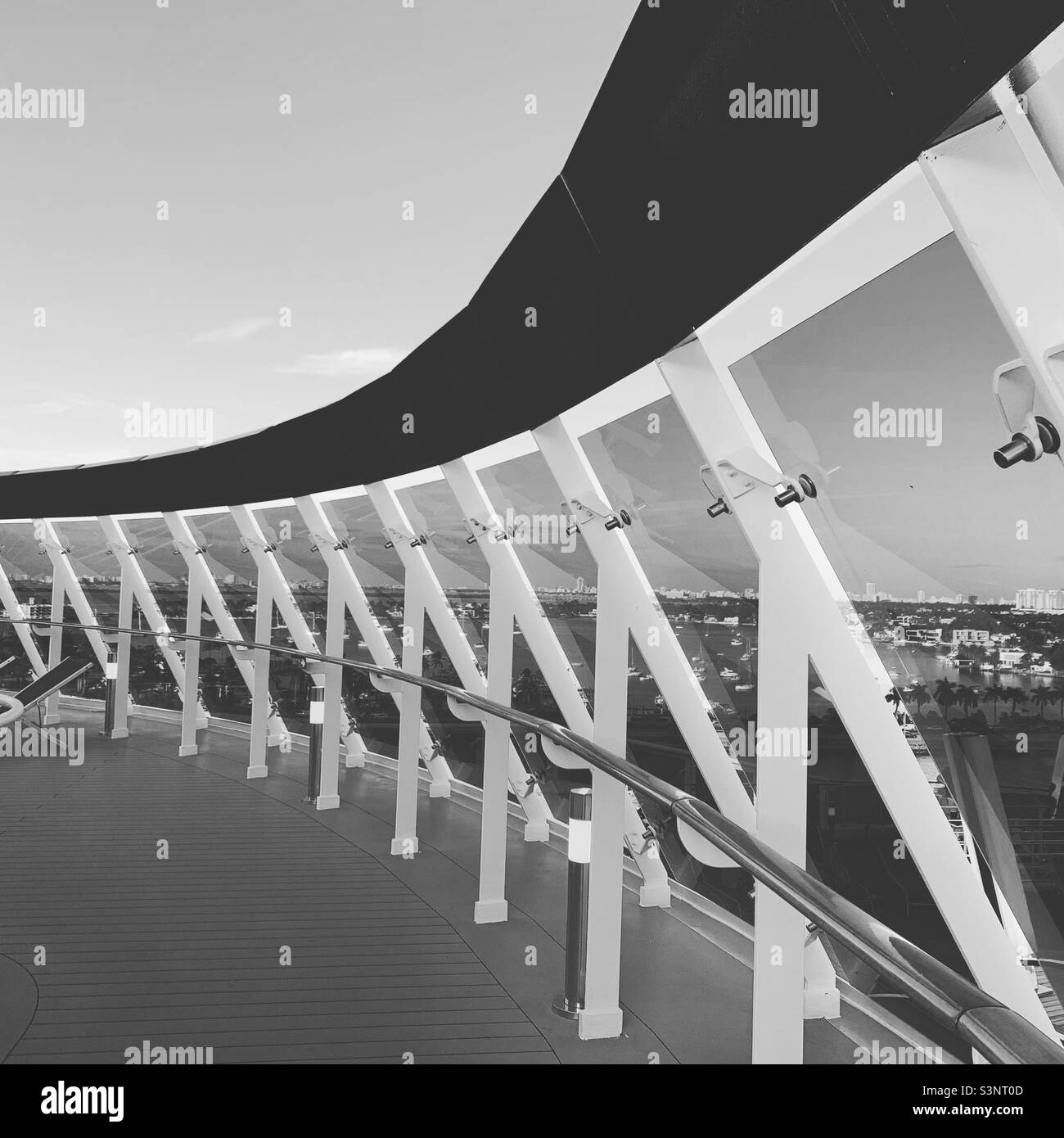 A deck on the MSC Divina - Smartphone Captured Stock Image