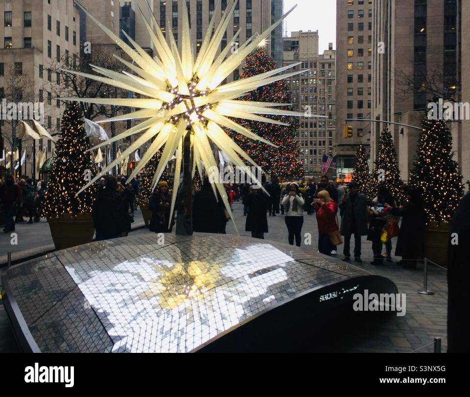 Christmas in Rockefeller Center Stock Photo Alamy