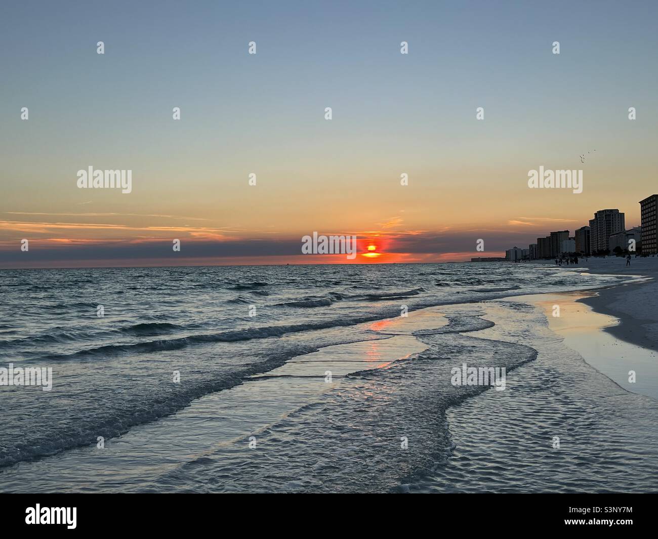 Sunset over the Gulf of Mexico Florida - Smartphone Captured Stock Image