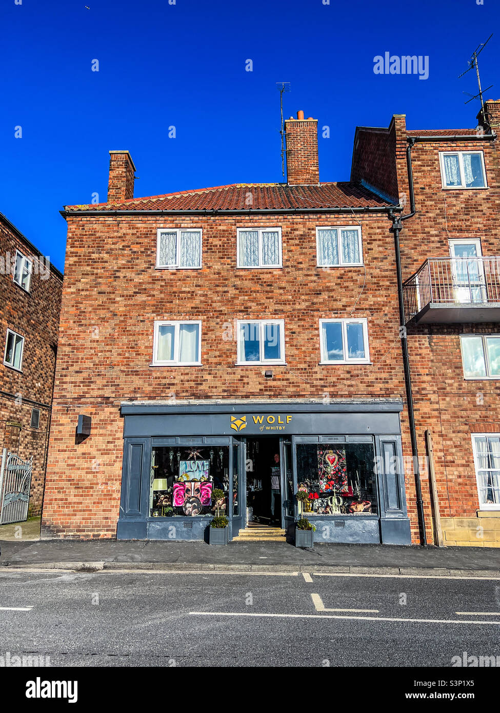 The Wolf of Whitby shop - Smartphone Captured Stock Image