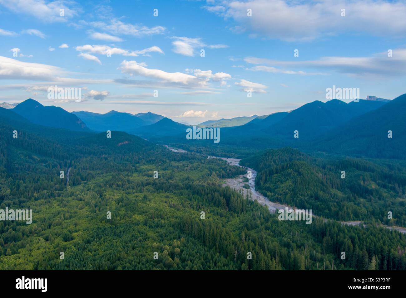 The Cascade mountains in Washington State - Smartphone Captured Stock Image