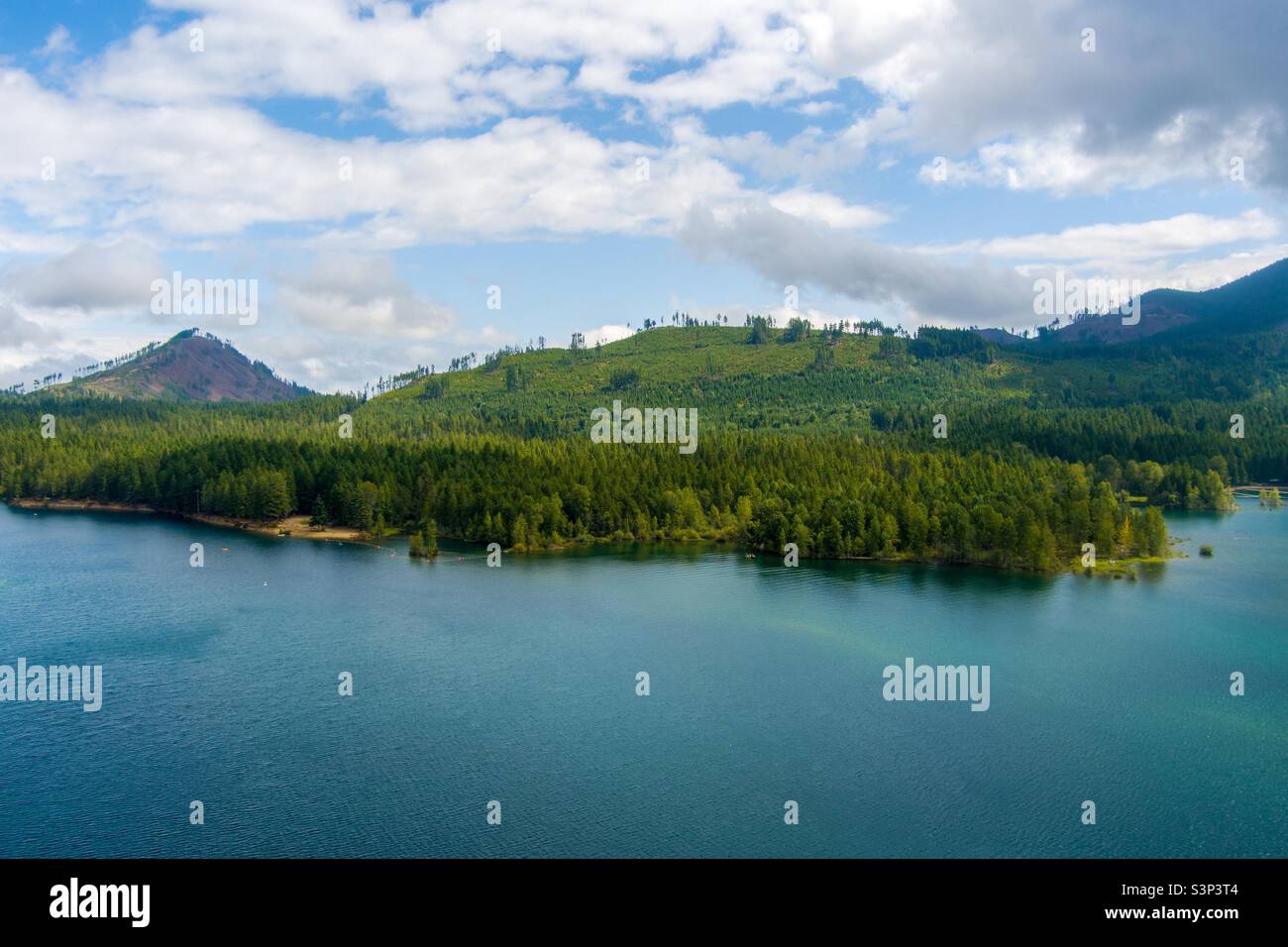 Skokomish park at lake Cushman - Smartphone Captured Stock Image