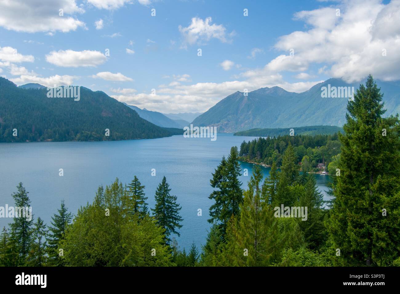Beautiful Washington State lake - Smartphone Captured Stock Image