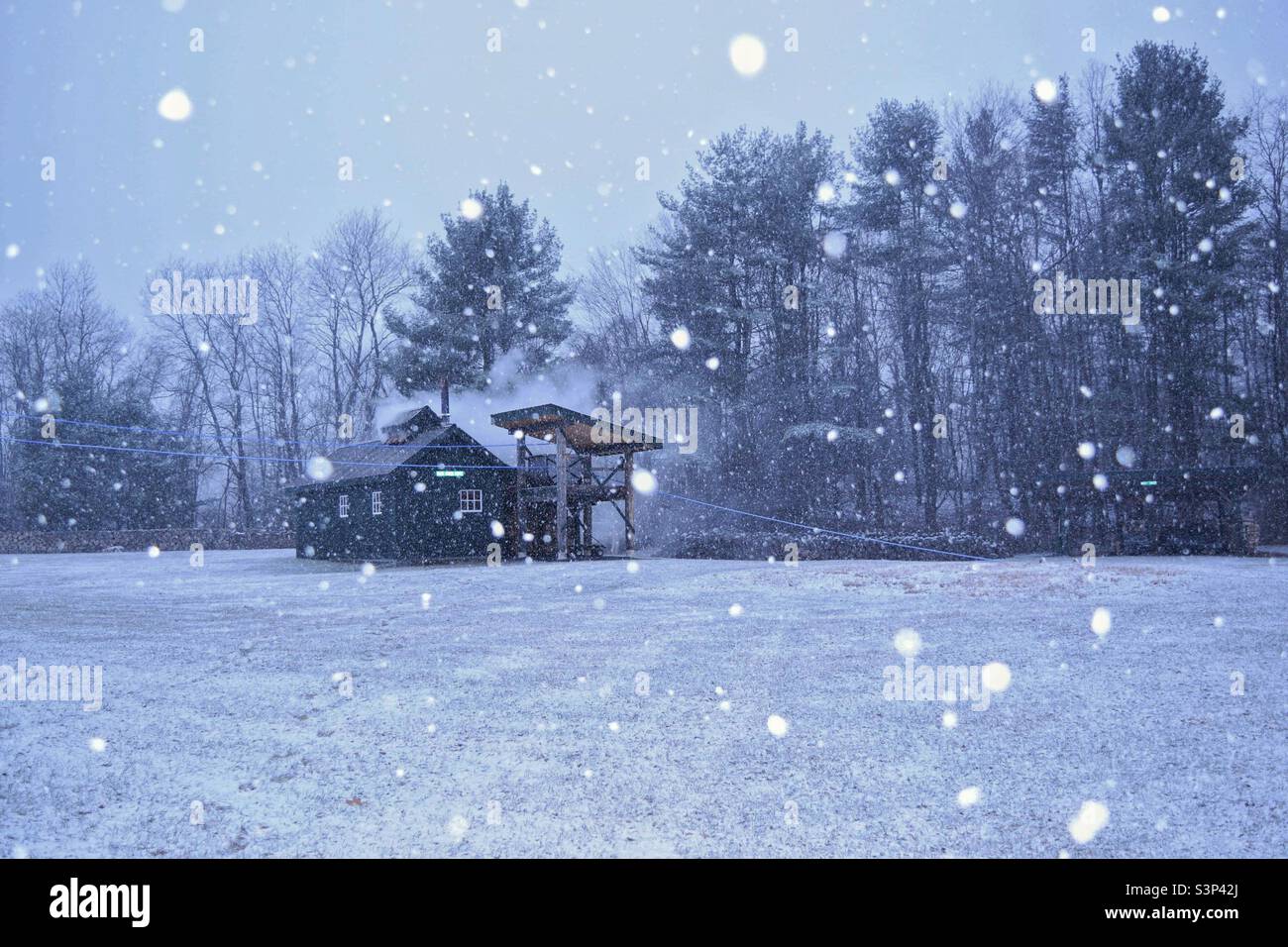 Vermont Sugar Shack Stock Photo Alamy