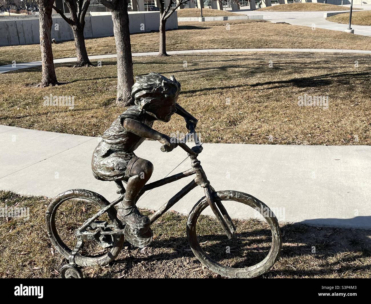 A small city park near downtown Salt Lake City, Utah, USA. Amidst the