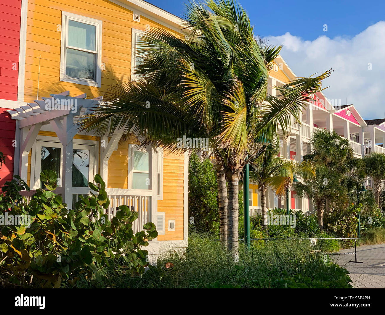 January, 2022, Ocean Cay, the private island of MSC CruiseLine, located in Bimini, the Bahamas, seen during a cruise on the MSC Divina from Miami, Florida, - Smartphone Captured Stock Image