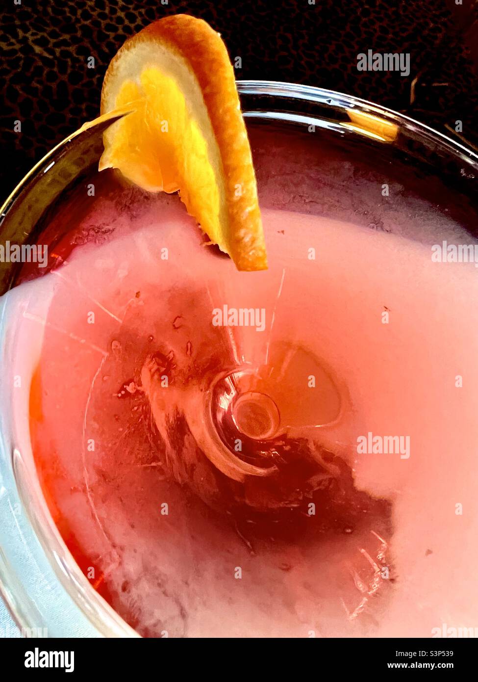 Pink cocktail Stock Photo