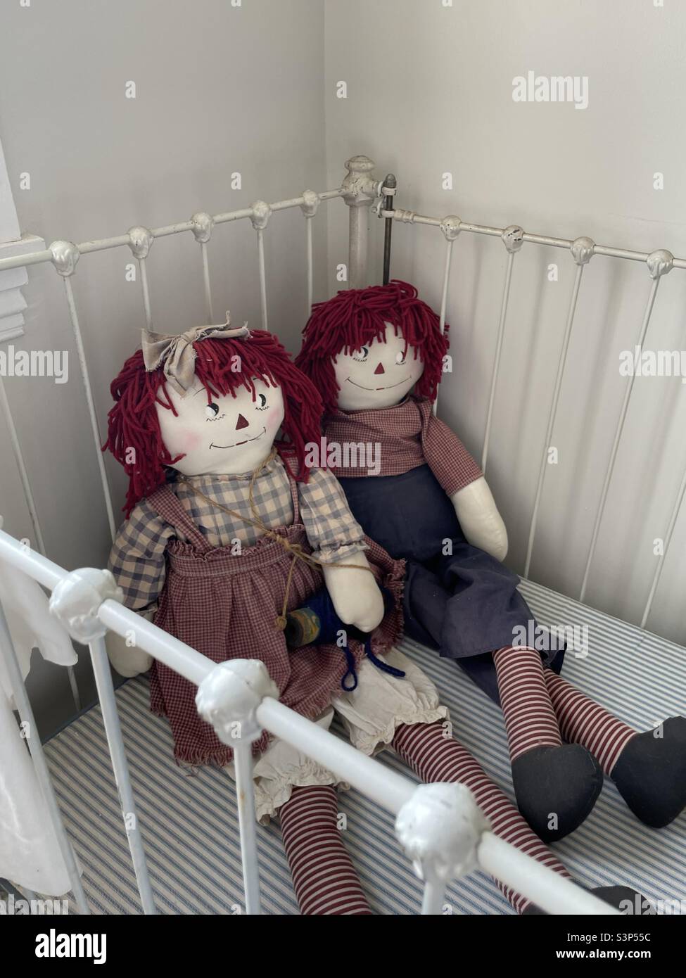 Raggedy an Doli Real Annabelle Desenho Antigo Foto de Stock