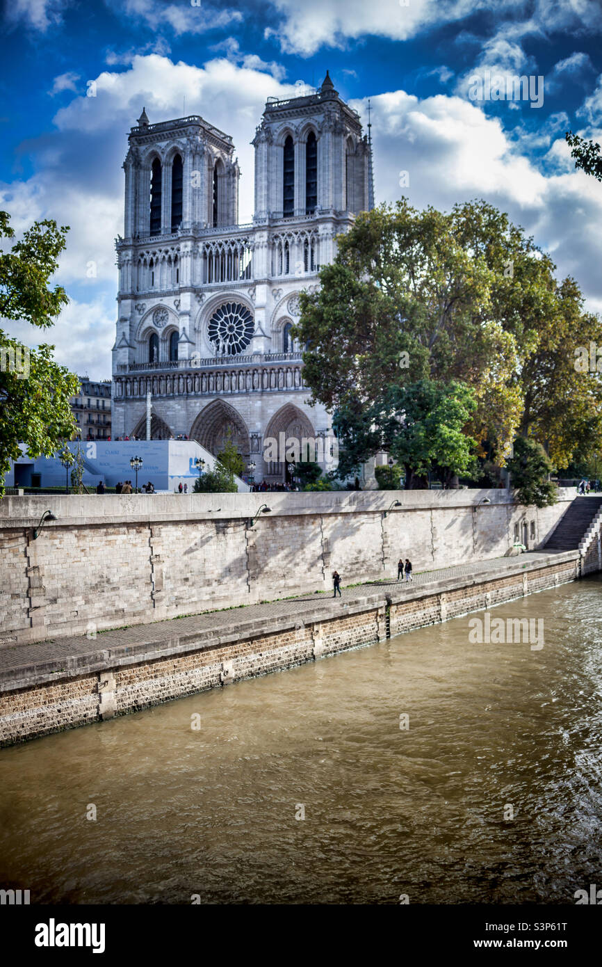 Notre Dame Cathedral - Smartphone Captured Stock Image