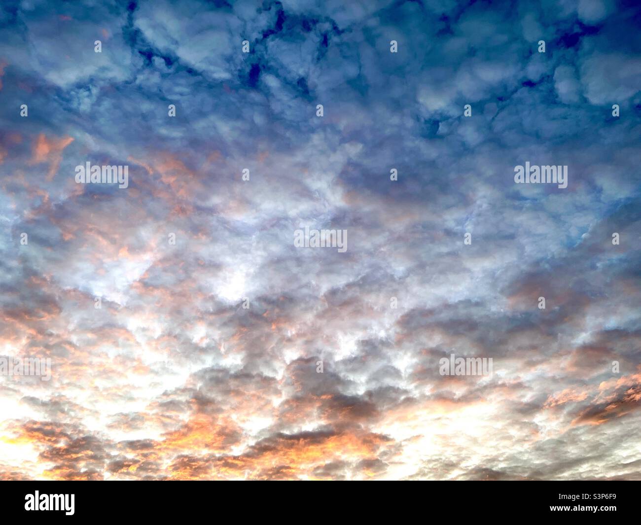 Clouds at sunset. Stock Photo