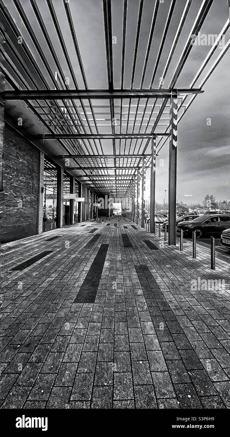 Retail park in Croydon, London. - Smartphone Captured Stock Image