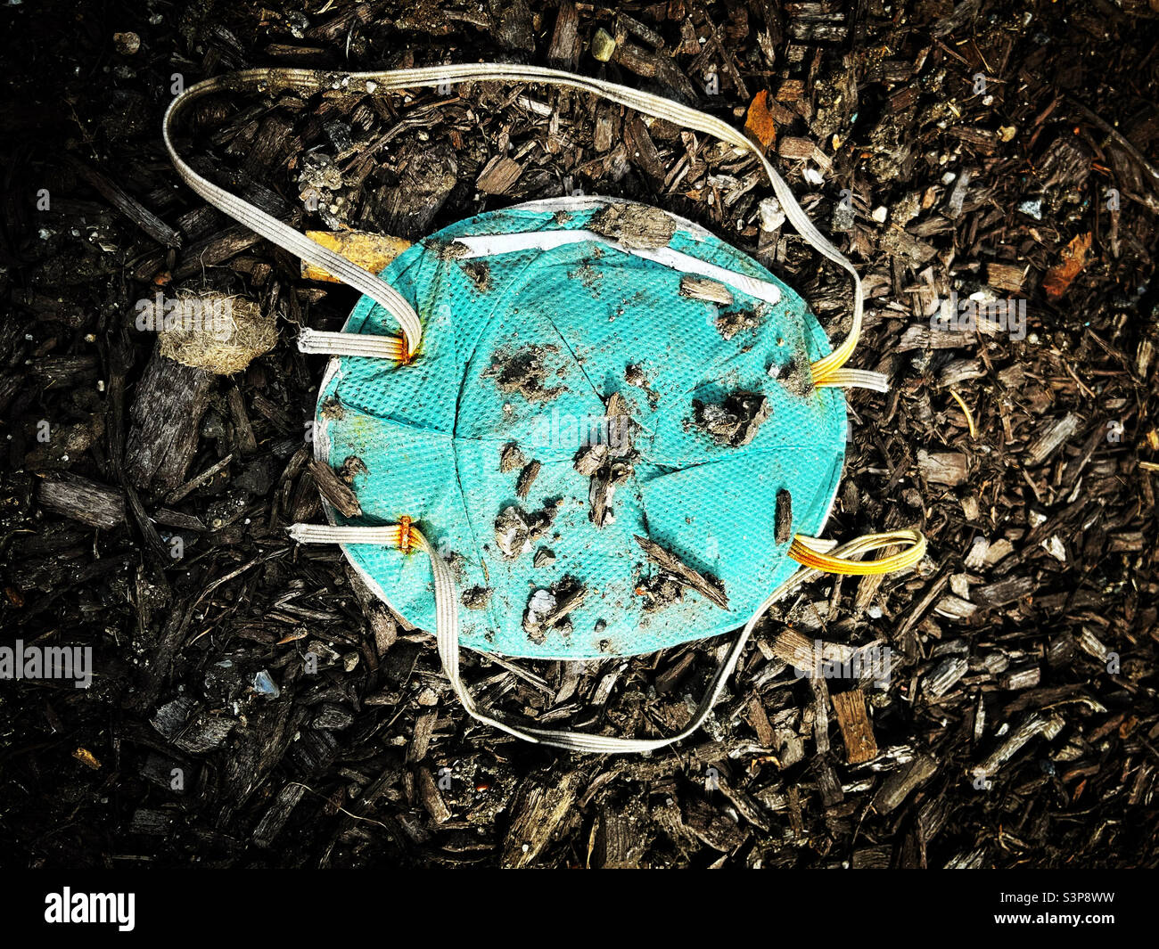 PPE - Mask - Smartphone Captured Stock Image