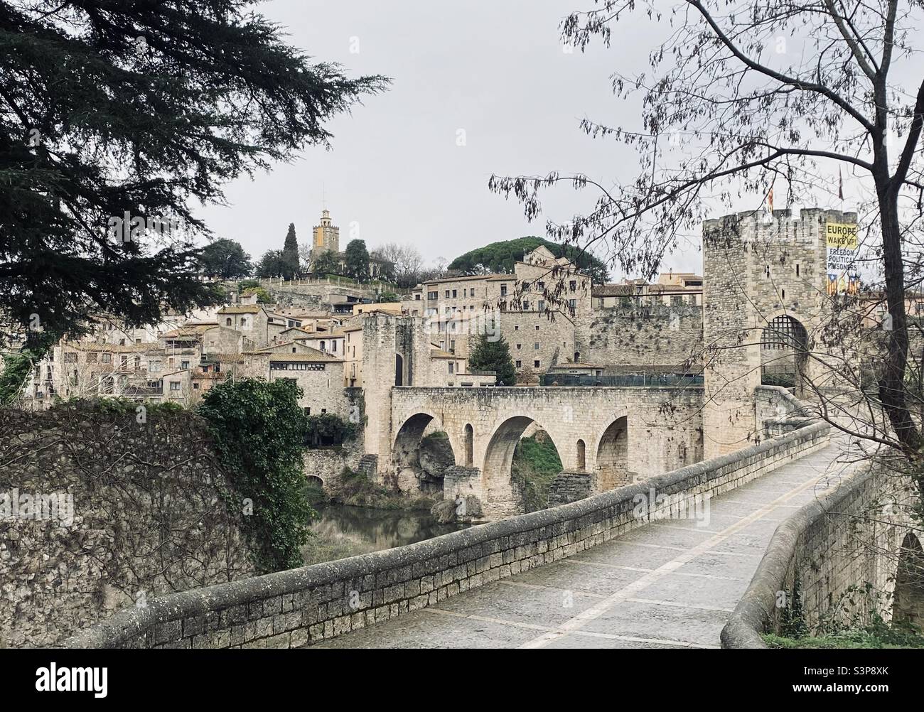 Besalú, Catalunya, Spain. 18 March 2012. - Smartphone Captured Stock Image
