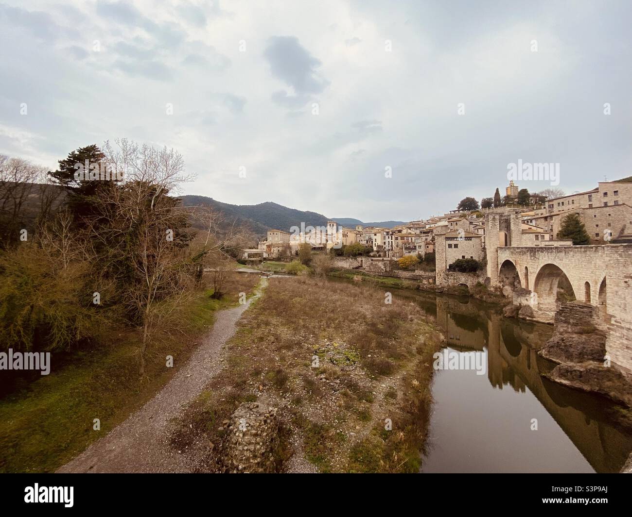 Besalú, Catalunya, Spain. 18 March 2022. - Smartphone Captured Stock Image