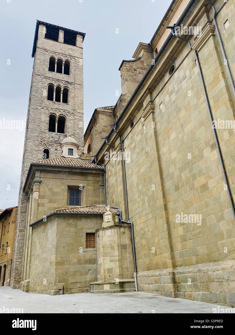 Catedral Sant Pere, Vic, Catalunya, Spain. 18 March 2022. - Smartphone Captured Stock Image