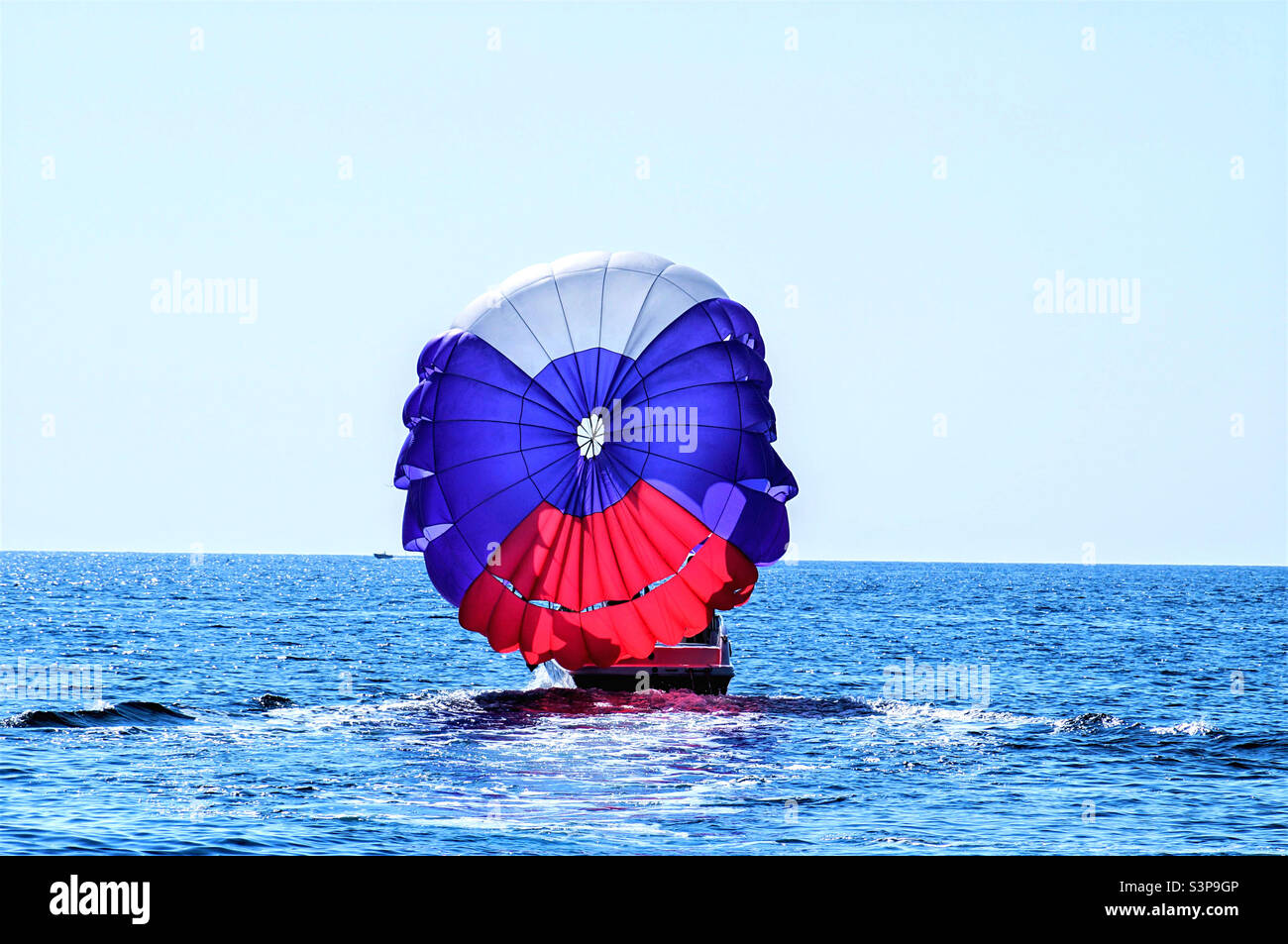 colorful parachute for air travel - Smartphone Captured Stock Image