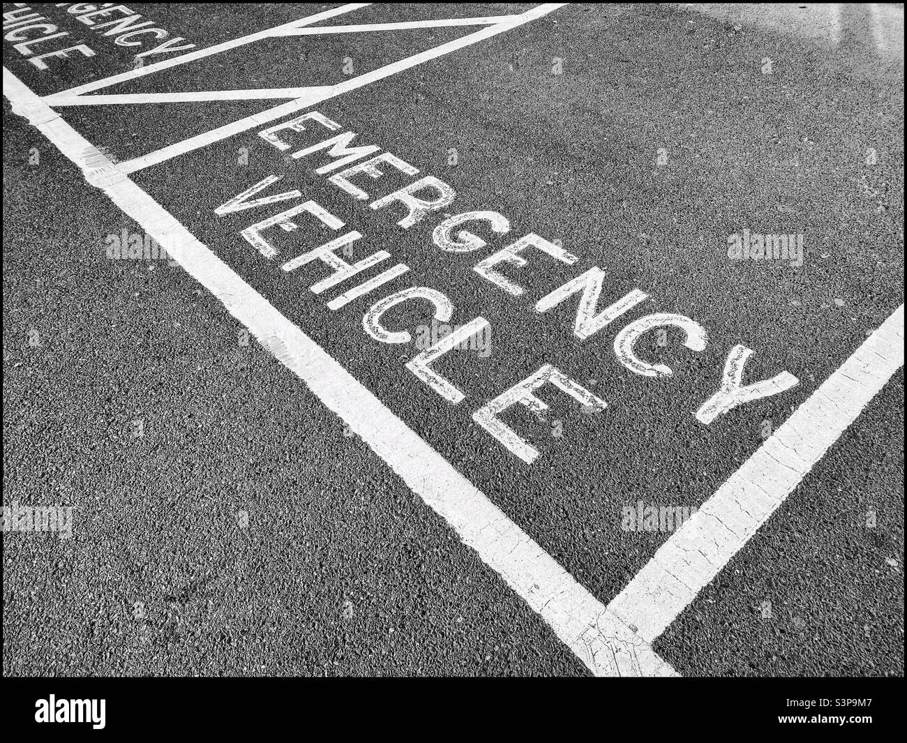Dedicated parking area for Emergency Vehicles only. Photo ©️ COLIN