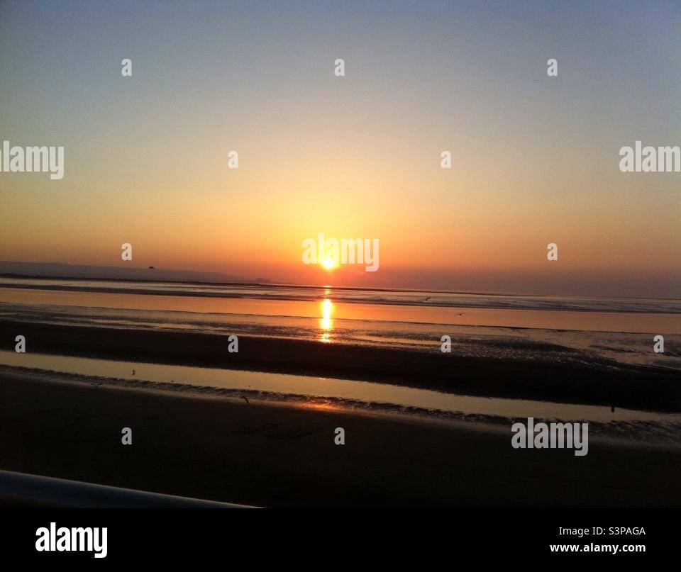 Beautiful sunset - Smartphone Captured Stock Image