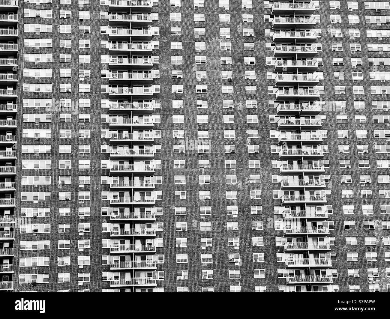 Apartment building in New York City, USA. Stock Photo