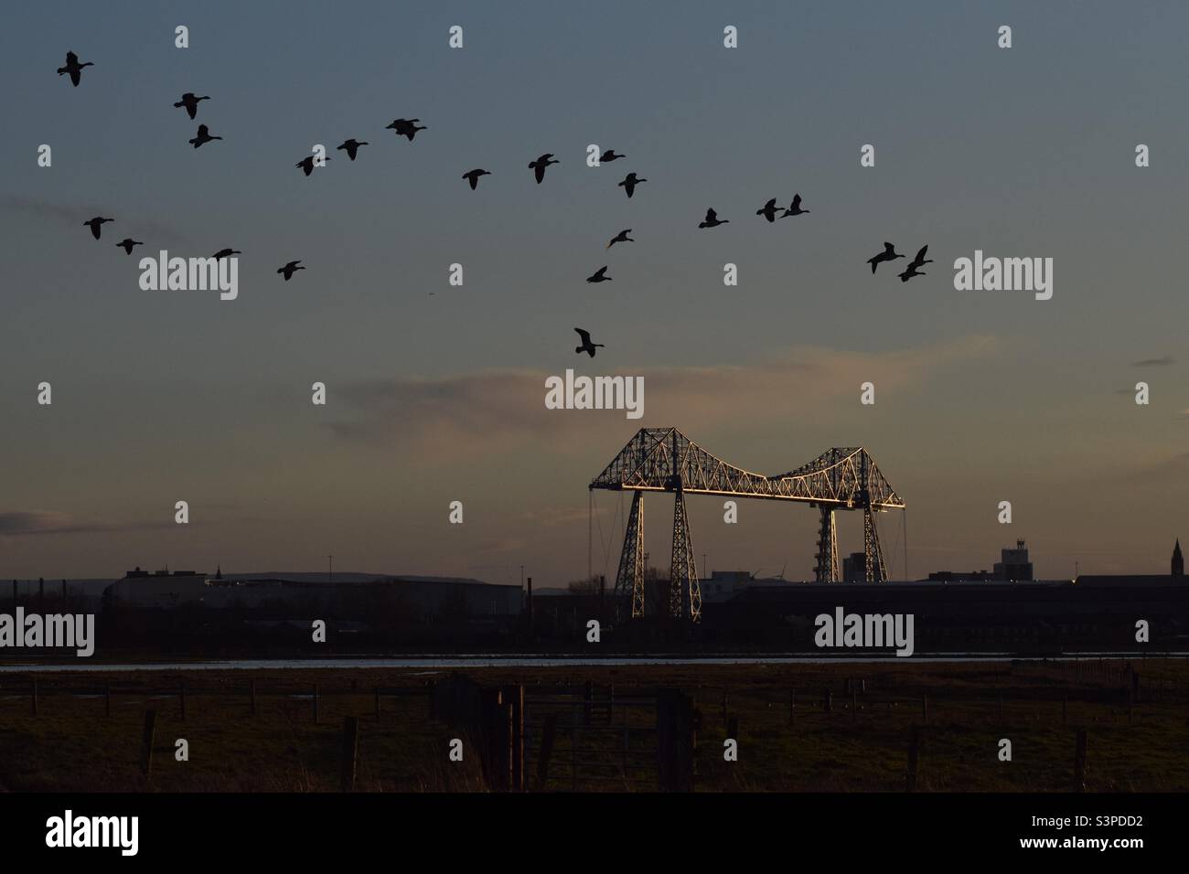 transporter bridge Teesside Stock Photo