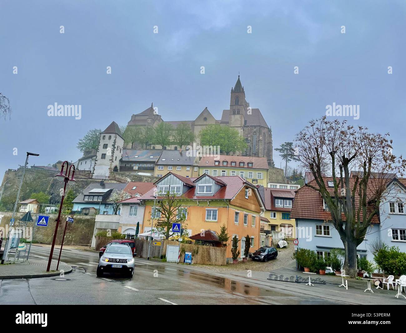 Lower and upper town Breisach - Smartphone Captured Stock Image
