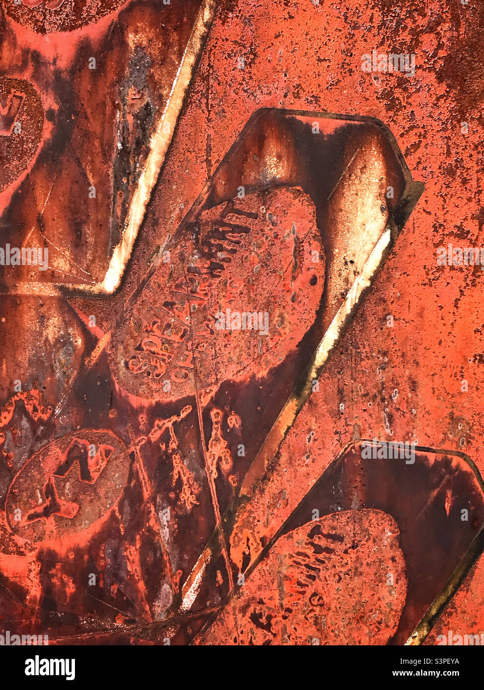 Detail of a rusted of chewing gum machine - Smartphone Captured Stock Image