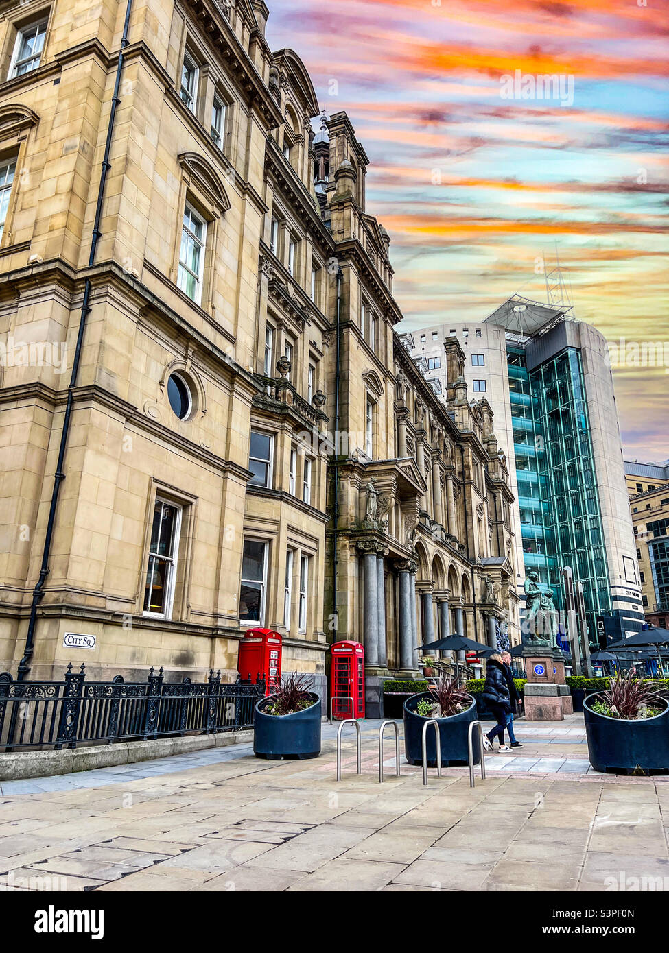 City Square in Leeds West Yorkshire Stock Photo
