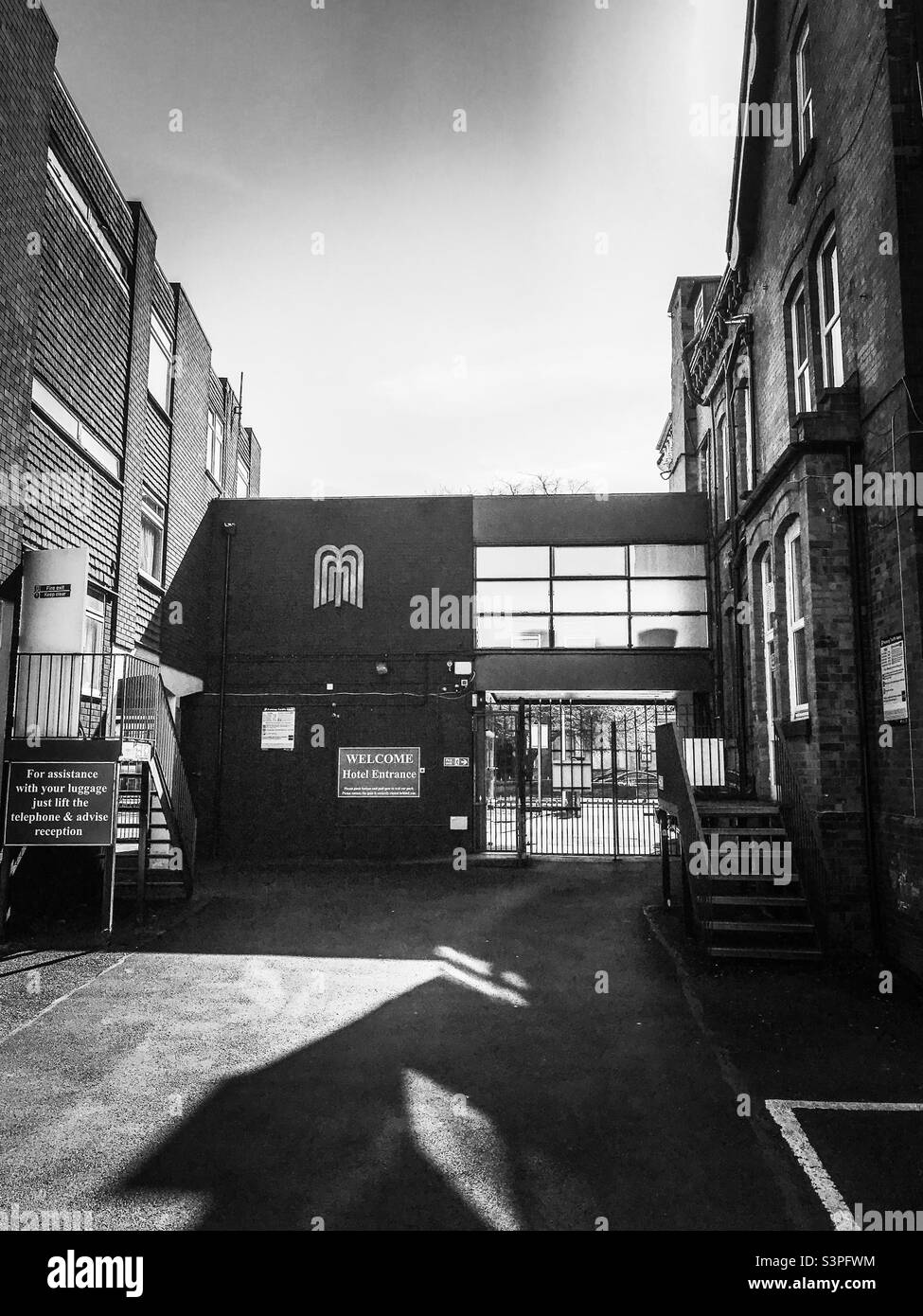 Hotel during lockdown - Smartphone Captured Stock Image