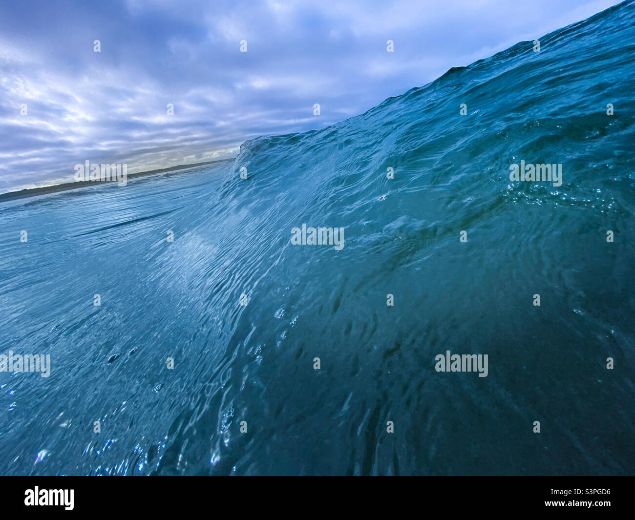 The Pacific Ocean surf in Long Beach, Washington - Smartphone Captured Stock Image
