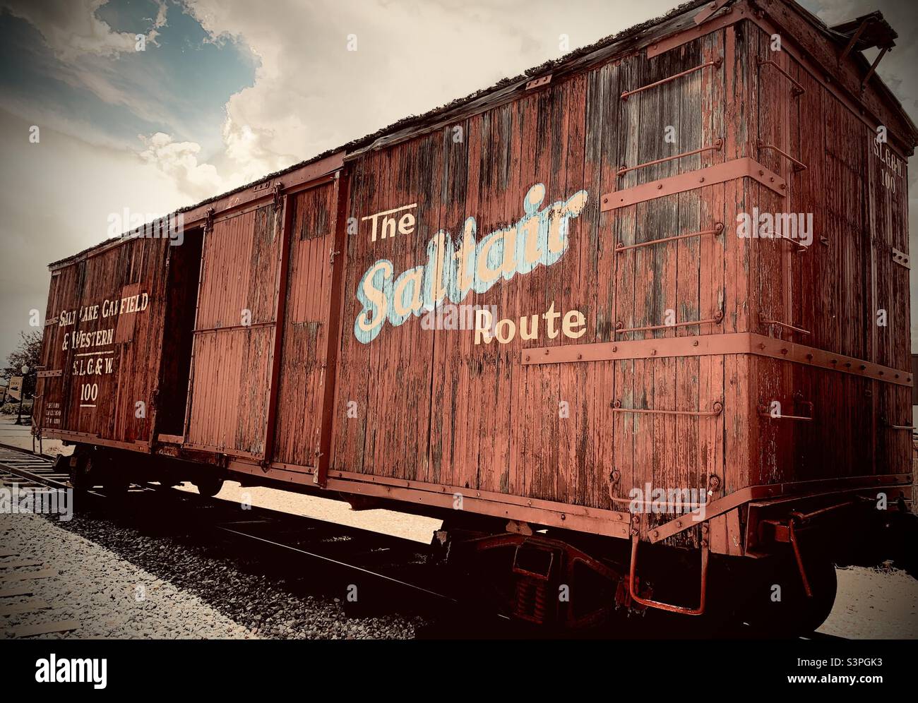 Old Train Car Stock Photo Alamy