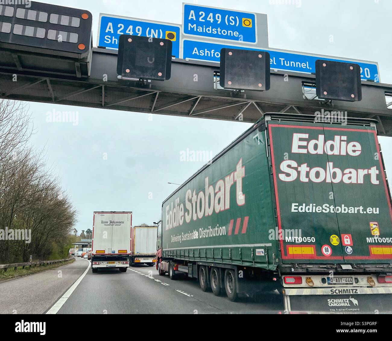 Eddie Stobart - Smartphone Captured Stock Image