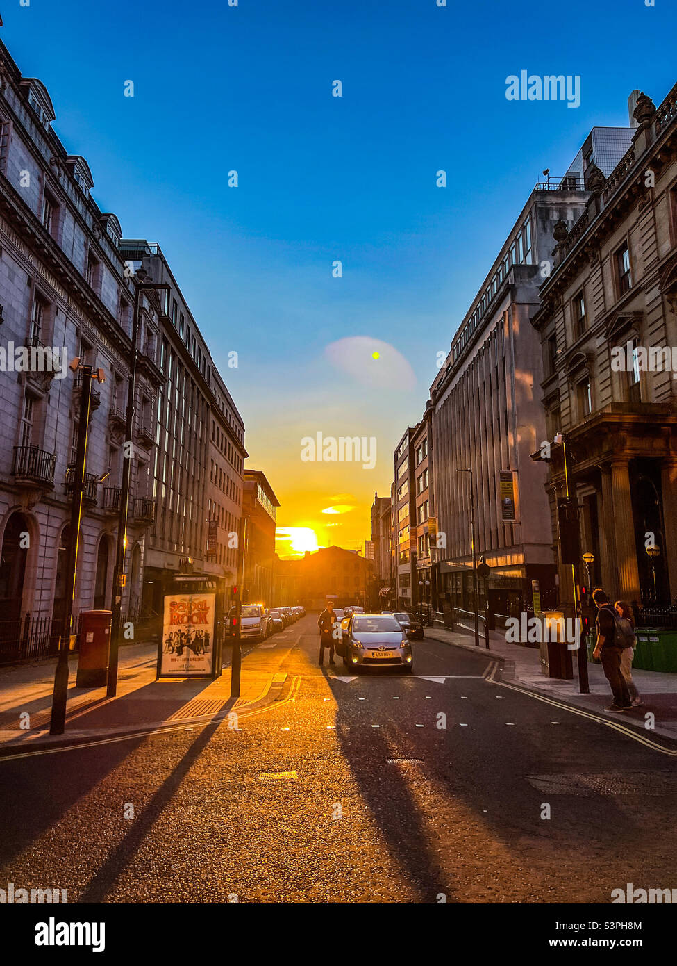 Sunset in Leeds - Smartphone Captured Stock Image