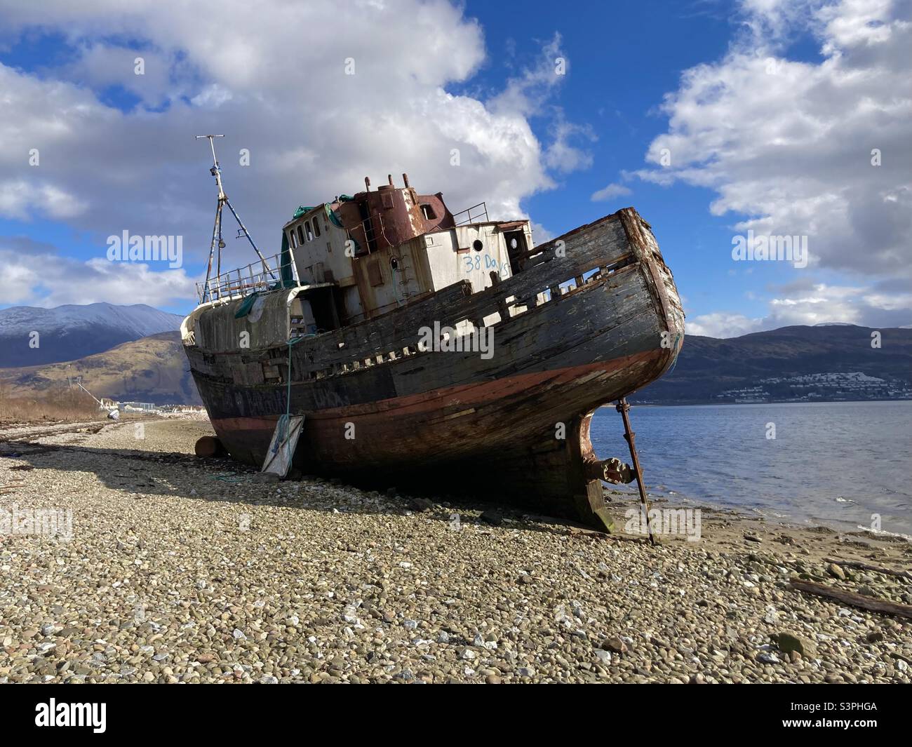Corpach shipwreck Stock Photo - Alamy
