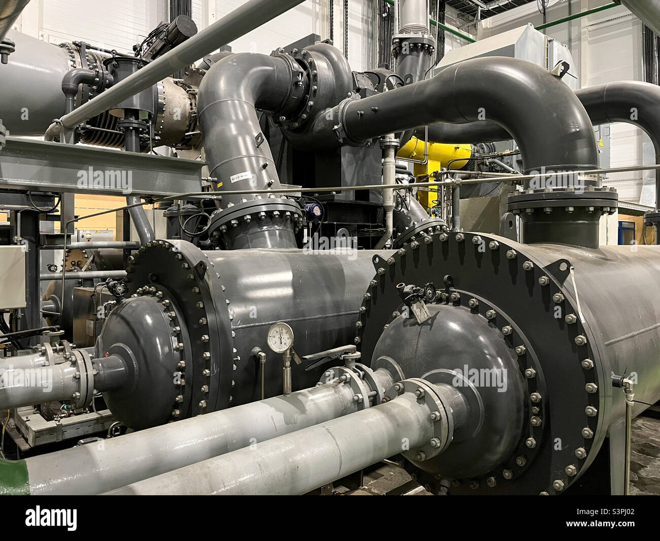 air turbocharger.  Compressor compresses air for industrial applications - Smartphone Captured Stock Image