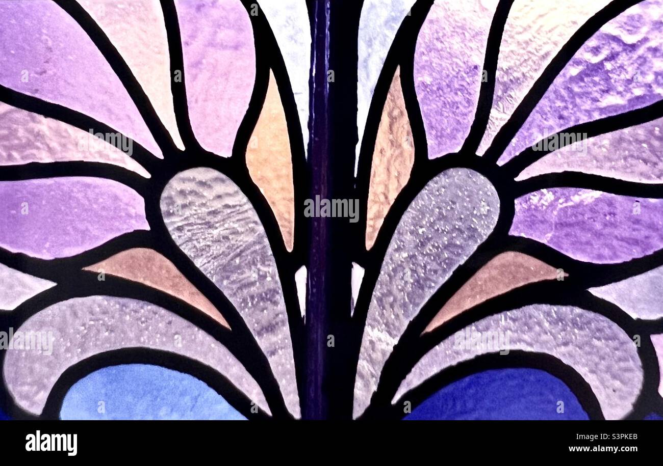 Stained Glass Window closeup Harrogate Yorkshire UK Stock Photo Alamy