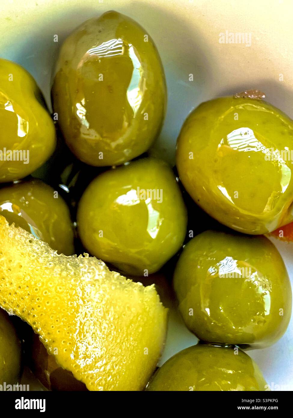 Green Olives Stock Photo