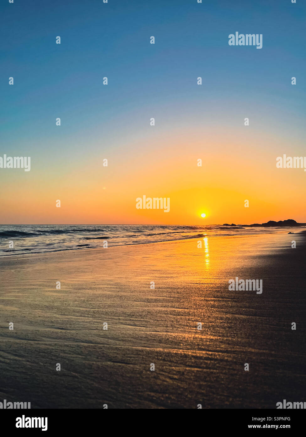 Beach sunset Stock Photo