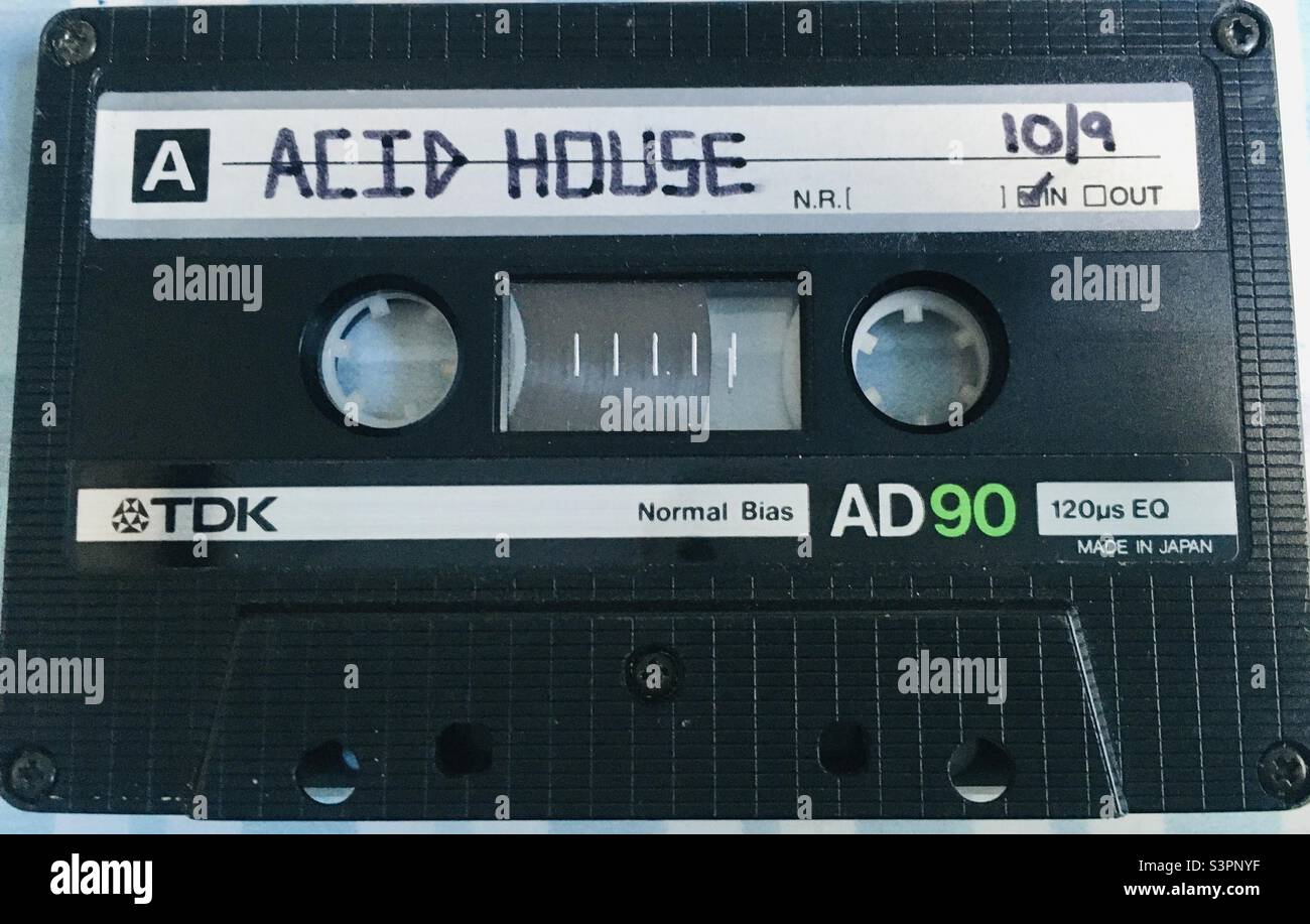 TDK audio cassette - Smartphone Captured Stock Image