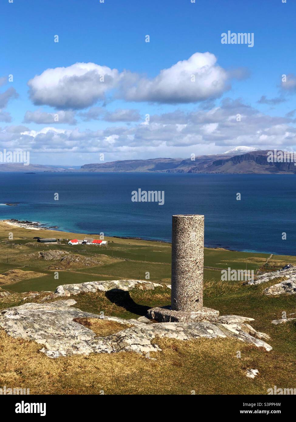 View from the summit if Dun I, Isle of Iona, Scotland - Smartphone Captured Stock Image