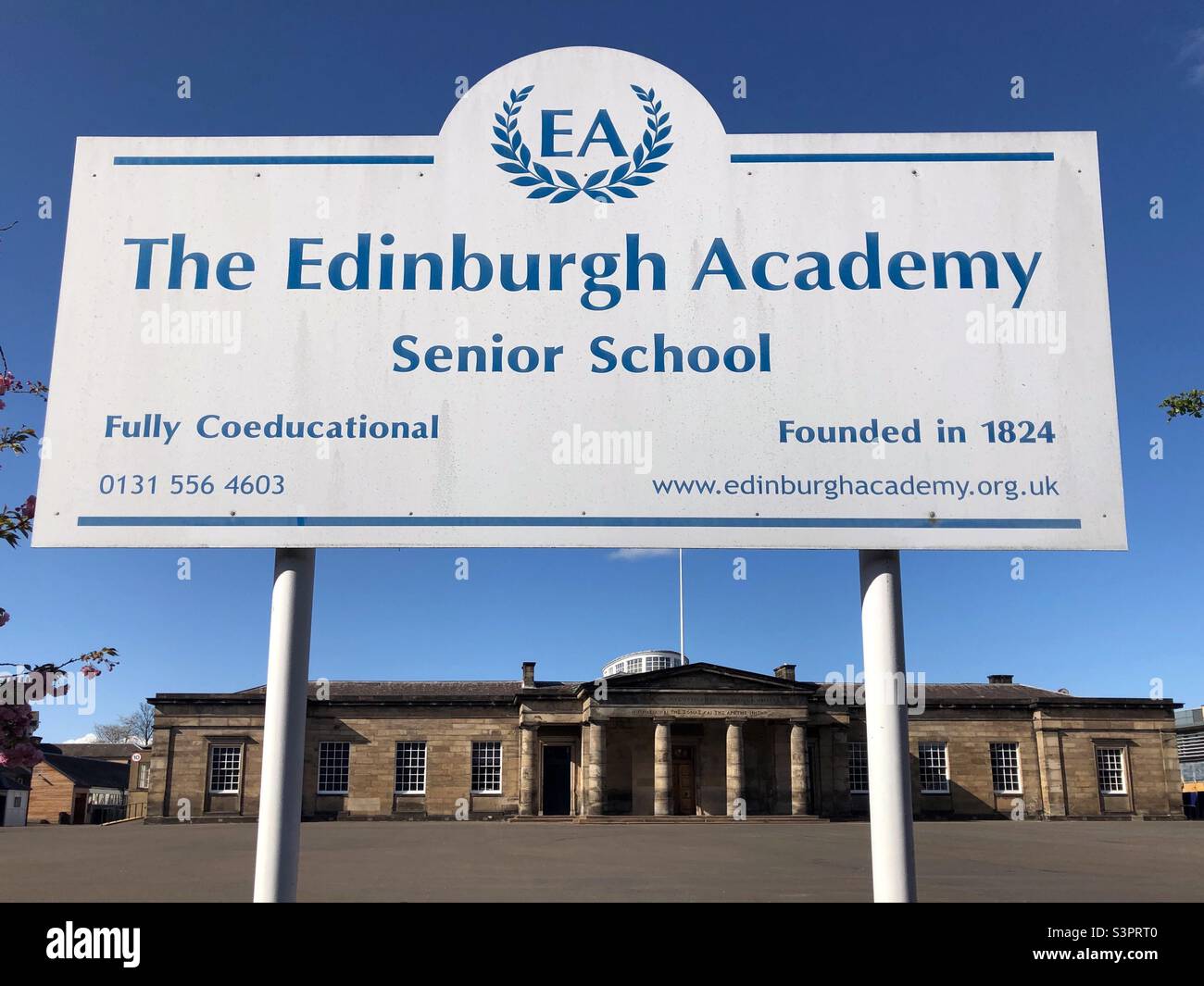 The Edinburgh Academy Senior School, Edinburgh Scotland - Smartphone Captured Stock Image