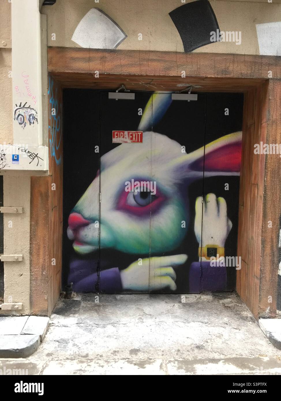 Melbourne Australia Street Art - Smartphone Captured Stock Image