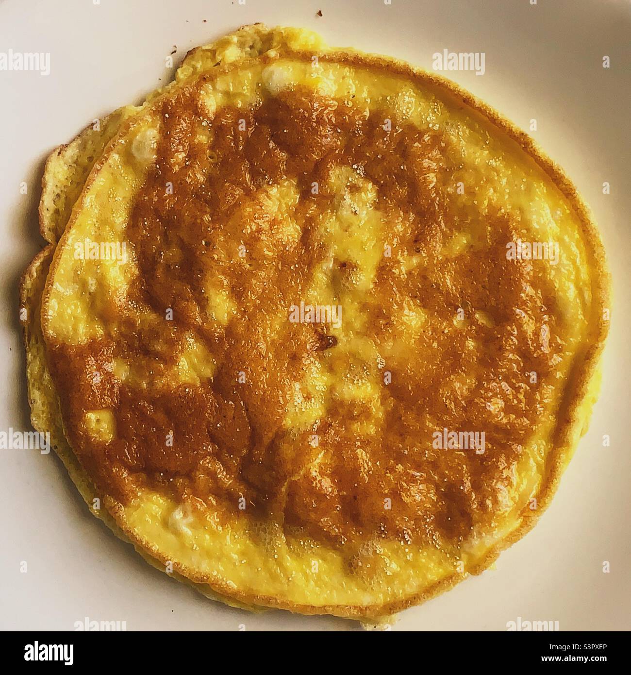 Plain scrambled eggs - Smartphone Captured Stock Image