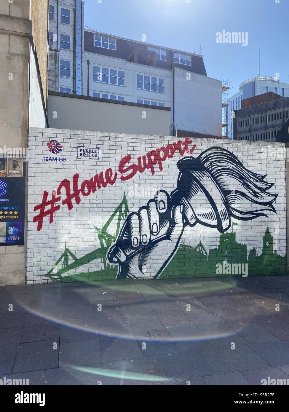 Street art Cardiff Stock Photo Alamy