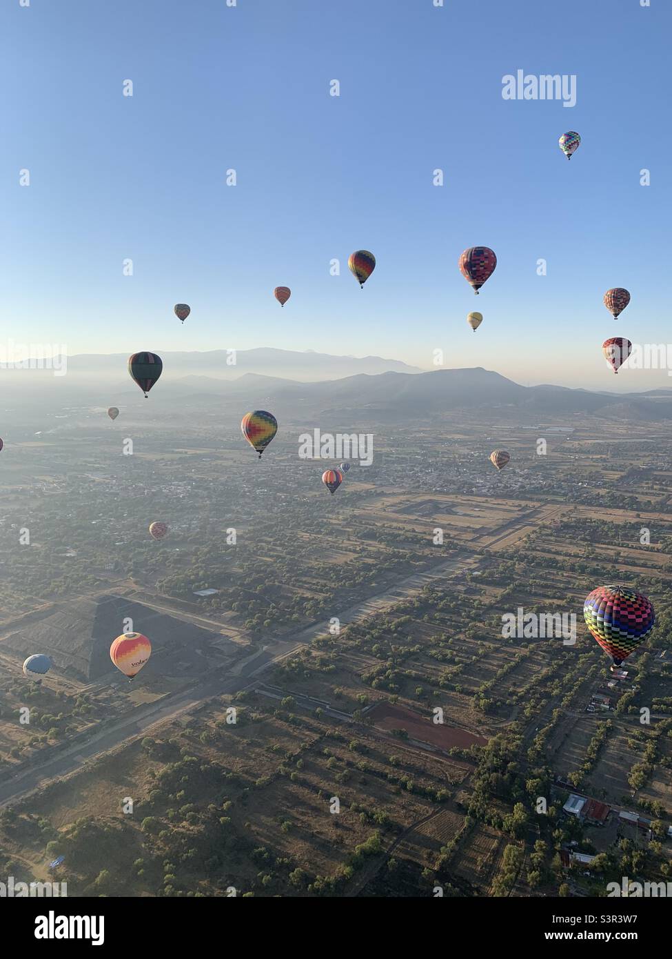 Hot air balloon - Smartphone Captured Stock Image