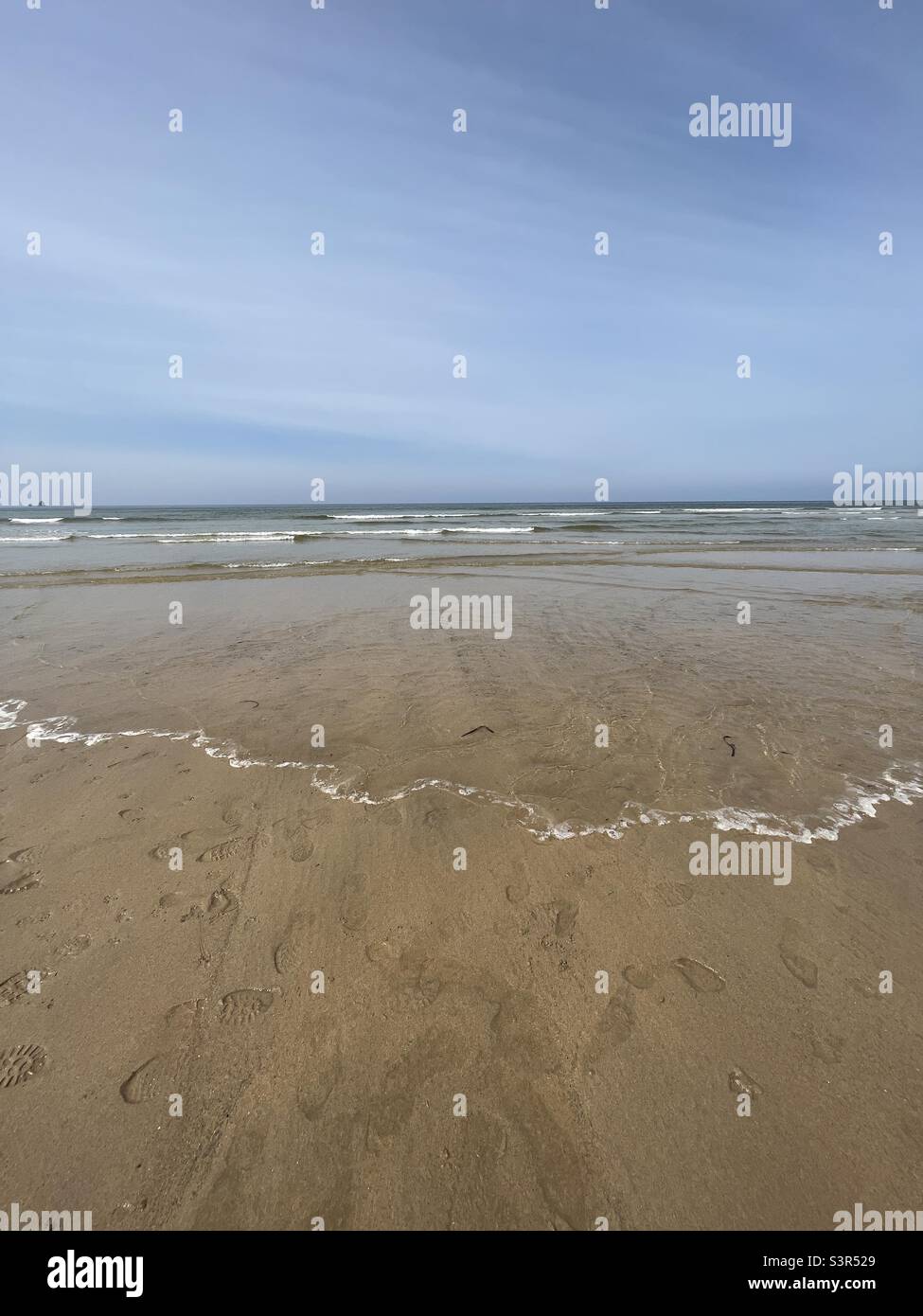 Perranporth Beach in North Cornwall - Smartphone Captured Stock Image